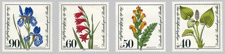 1981 - Blumen - Gefährdete Moor-, Sumpfwiesen- und Wasserpflanzen - Ausgabe Berlin
