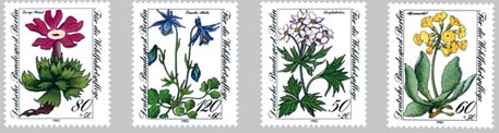 1983 - Blumen - Gefährdete Alpenblumen - Ausgabe Berlin