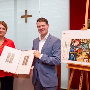 Uta Losem, Katholisches Büro Berlin; Björn Böhning, Staatssekretär im BMF