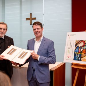 Weihbischof Dr. Matthias Heinrich; Björn Böhning, Staatssekretär im BMF