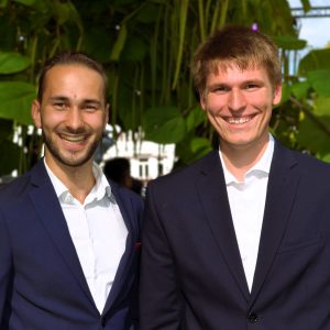 Elias Beer und Jannik Bohmann, Caritas