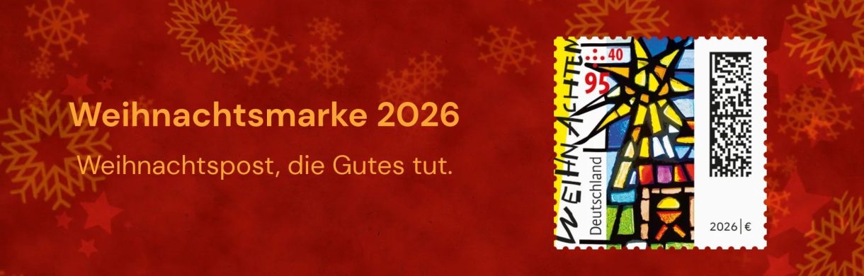 Weihnachtsmarke 2026 - Weihnachtspost, die Gutes tut.